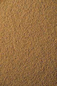 Detailed vertical shot of amaranth seeds showing their natural texture.