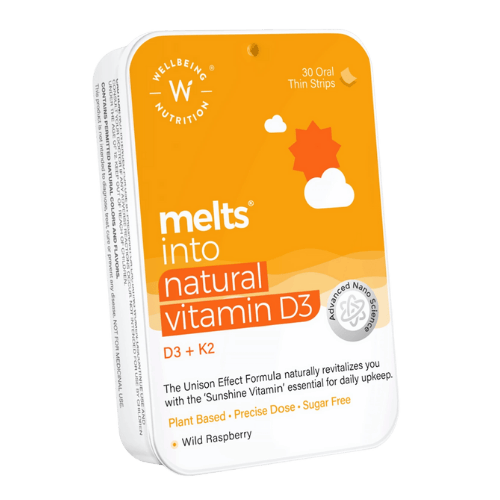Plant Melts – Vitamin D3 (600 IU) + K2 (55mcg)